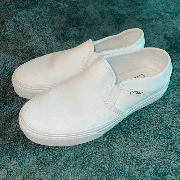 Vans Shoes - White Slip-On Vans